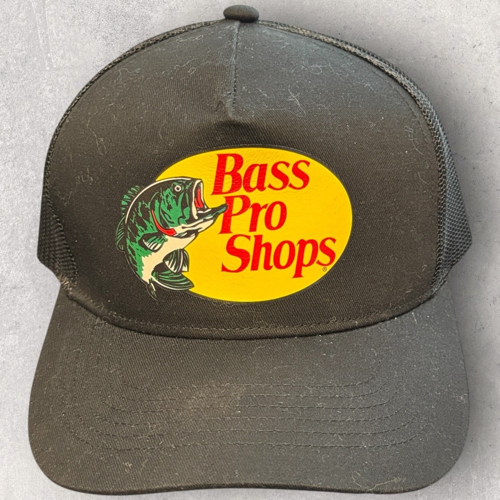 Bass Pro Shops Trucker Hat OSFM Brown Mesh Snapback Gone Fishing